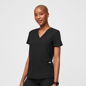 Figs Black Casma 3 pocket Scrub